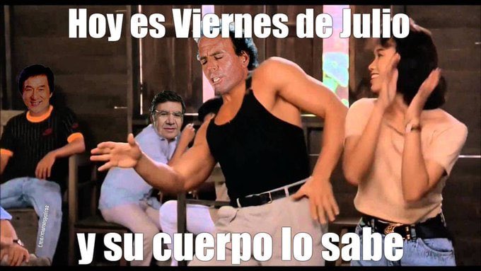 Hoy es viernes de Julio y su cuerpo lo sabe.