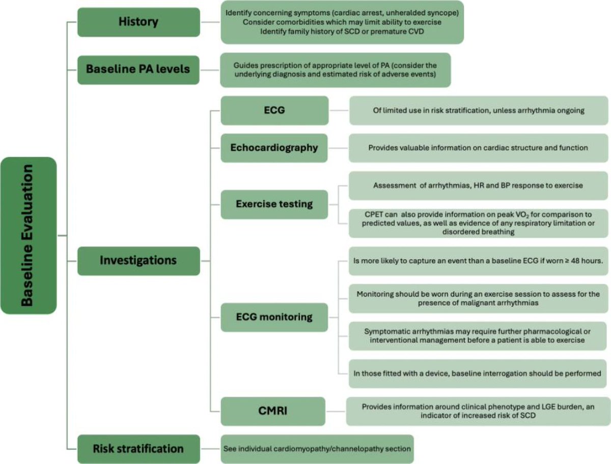 Risk stratification and exercise recommendations in cardiomyopathies and channelopathies: a practical guide for the multidisciplinary team
heart.bmj.com/content/111/12…
#Exercise #cardiomyopathie #multidisciplinaryteam #sportscardiology