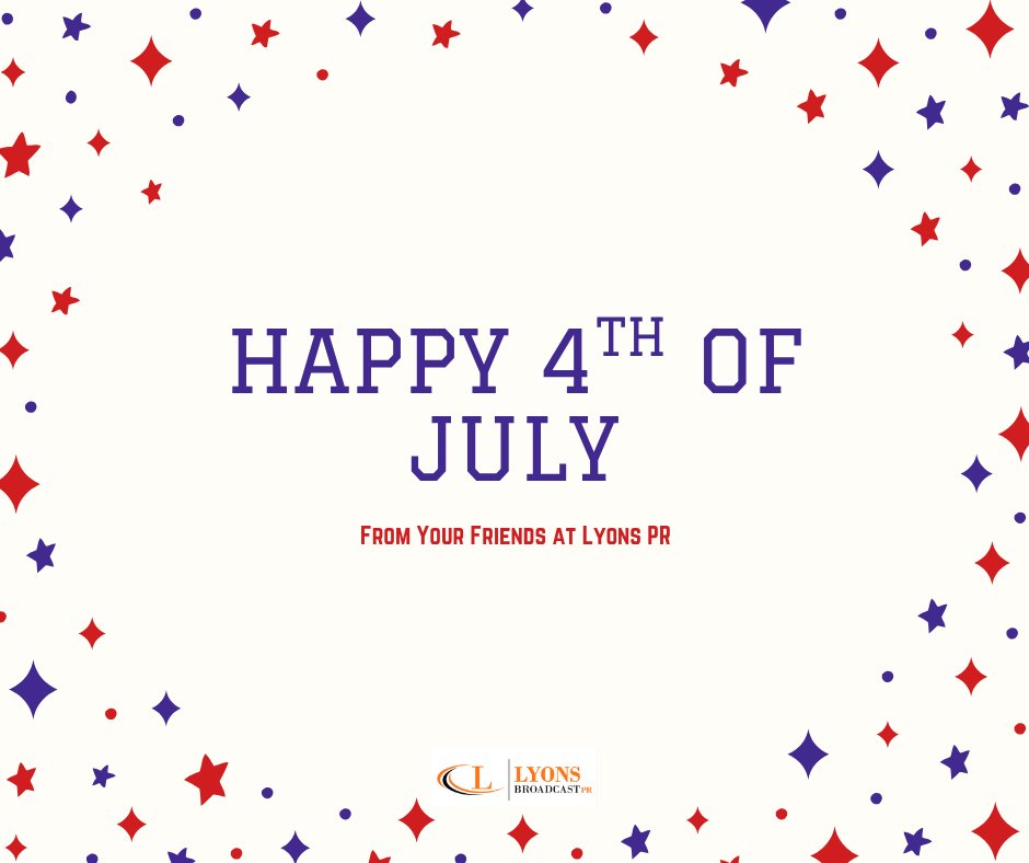 lyonspr's tweet photo. We are wishing everyone a Happy 4th of July and hope you have a safe holiday! https://t.co/TjKrDgxGel