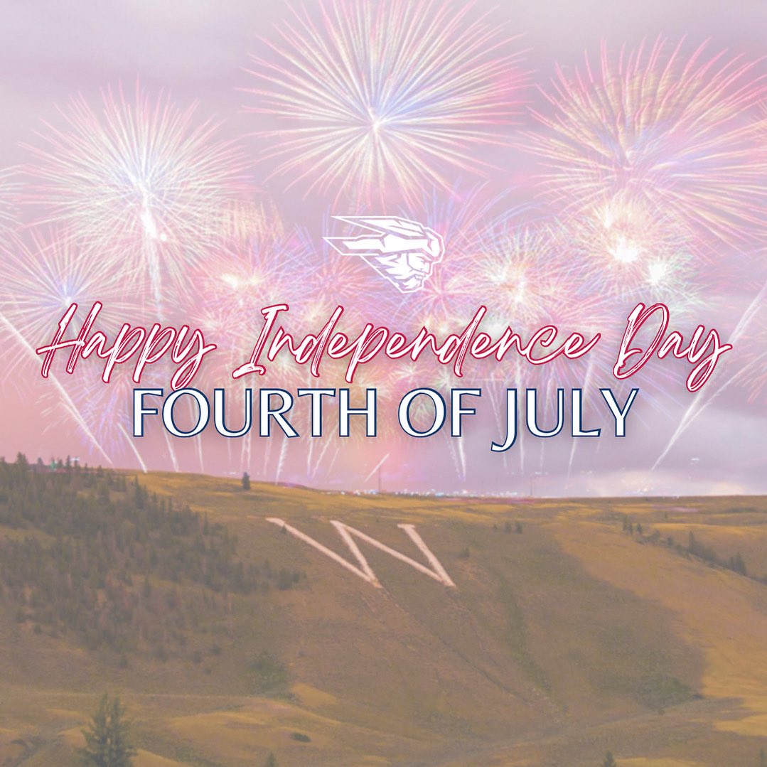Happy Independence Day! Mountaineer Athletics hopes everyone has a safe and happy Fourth of July 🇺🇸‼️ 

#GoMountaineers #7723ft