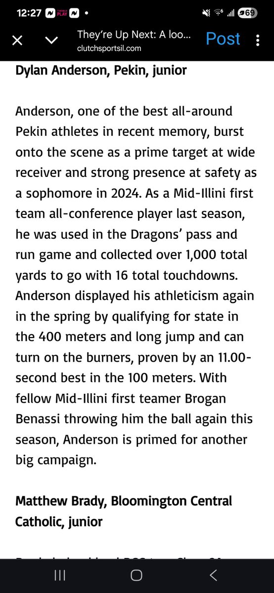 Dylan anderson (@dyla_anderson6) on Twitter photo Thank you to <a href="/ClutchSportsIL/">Clutch Sports Media</a> for the article means a lot . Big junior season ahead better be 👀 <a href="/pekinfootball/">Dragons Football</a> <a href="/CoachReid_/">Jordan Reid</a> <a href="/CoachJoeDavis/">Joe Davis</a> <a href="/Coach_JohnsonJ/">Jack Johnson</a> <a href="/CoachHall_FB/">Jackson Hall</a> <a href="/coachjstepp/">Coach Justin Stepp</a> <a href="/CoachSTreadwell/">Spencer Treadwell</a> <a href="/Coach_Spack/">Brock Spack</a> <a href="/tstepsis/">Todd Stepsis</a> <a href="/TonyPetersen17/">Tony Petersen</a> <a href="/CoachDavis247/">Myles Davis</a> Thank you to <a href="/ClutchSportsIL/">Clutch Sports Media</a> for the article means a lot . Big junior season ahead better be 👀 <a href="/pekinfootball/">Dragons Football</a> <a href="/CoachReid_/">Jordan Reid</a> <a href="/CoachJoeDavis/">Joe Davis</a> <a href="/Coach_JohnsonJ/">Jack Johnson</a> <a href="/CoachHall_FB/">Jackson Hall</a> <a href="/coachjstepp/">Coach Justin Stepp</a> <a href="/CoachSTreadwell/">Spencer Treadwell</a> <a href="/Coach_Spack/">Brock Spack</a> <a href="/tstepsis/">Todd Stepsis</a> <a href="/TonyPetersen17/">Tony Petersen</a> <a href="/CoachDavis247/">Myles Davis</a>