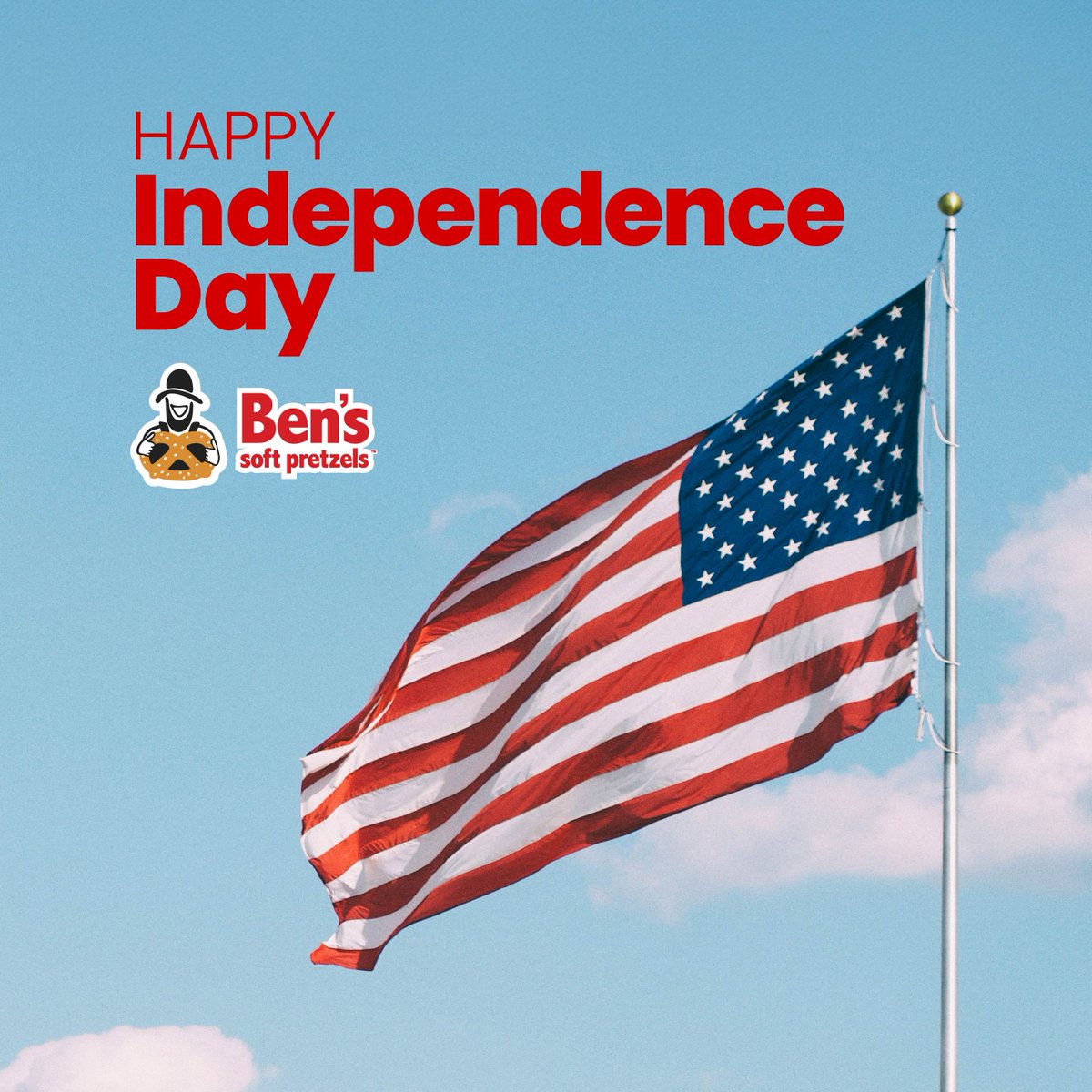 Wishing you a happy and safe Independence Day! 🥨⭐ #haveapretzelday #worldpretzeldomination