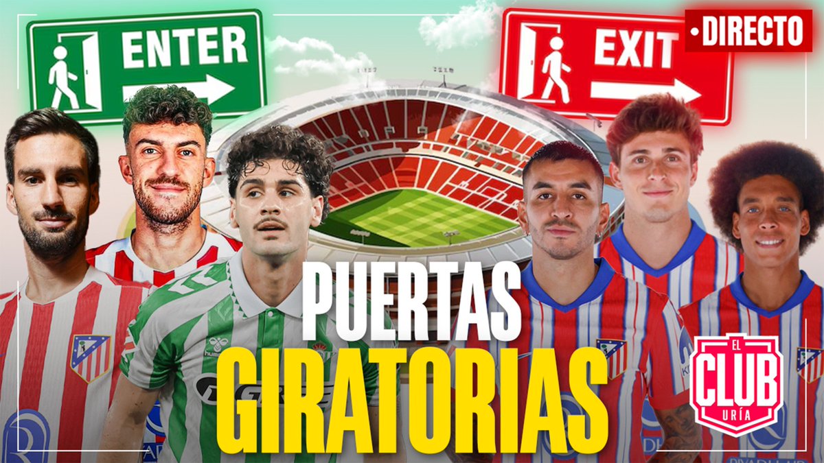 Rubén Uría (@rubenuria) on Twitter photo ADIÓS DE CORREA Y RIQUELME | NOTICIAS SOBRE 'CUTI' ROMERO | OFERTAS POR CARLOS MARTÍN | <a href="/WalterZim/">Walter Zimmermann</a> <a href="/nachodonado/">Nacho Donado</a> <a href="/Dvinuesa/">David Vinuesa Malbac</a> <a href="/doniphon62/">Doniphon</a> <a href="/ramramosATM/">Ramón Ramos</a> y <a href="/Juanarrien9/">⚽Juan⚽</a> De 17 a 20:00h. #ClubUria555 <a href="/Casasantona/">Casa Santoña</a> <a href="/mv_grupo/">Grupo MV</a> <a href="/365temprano/">365 Temprano López</a>
twitch.tv/rubenuria_ ADIÓS DE CORREA Y RIQUELME | NOTICIAS SOBRE 'CUTI' ROMERO | OFERTAS POR CARLOS MARTÍN | <a href="/WalterZim/">Walter Zimmermann</a> <a href="/nachodonado/">Nacho Donado</a> <a href="/Dvinuesa/">David Vinuesa Malbac</a> <a href="/doniphon62/">Doniphon</a> <a href="/ramramosATM/">Ramón Ramos</a> y <a href="/Juanarrien9/">⚽Juan⚽</a> De 17 a 20:00h. #ClubUria555 <a href="/Casasantona/">Casa Santoña</a> <a href="/mv_grupo/">Grupo MV</a> <a href="/365temprano/">365 Temprano López</a>
twitch.tv/rubenuria_