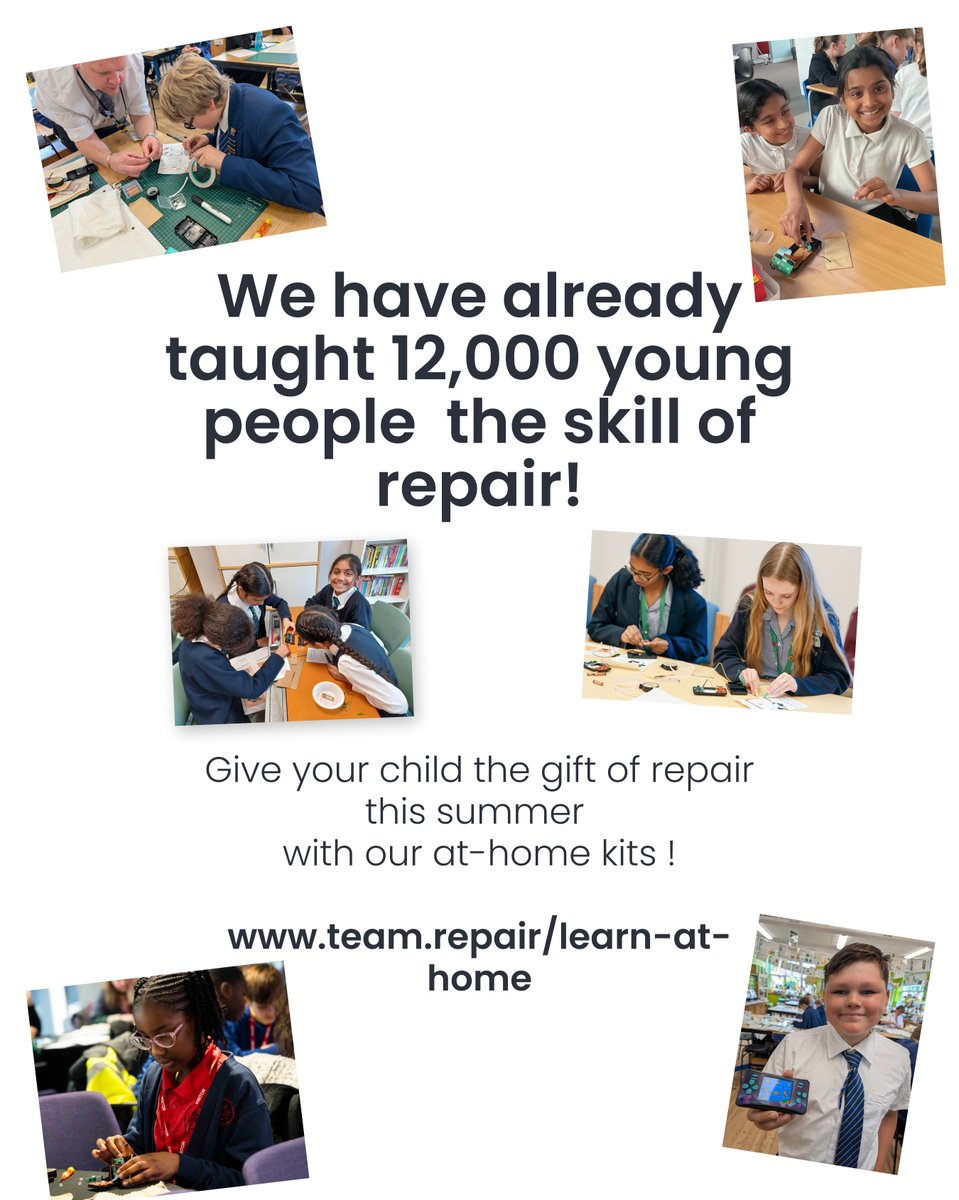 Have you ever wondered how a screen works?🤔 

Give your child the gift of repair this summer, our checkout is open now: teamrepair.myshopify.com/s/xpost

#ScreenRepair #TechEducation #SummerLearning #KidsAndTechnology #DIYRepairs #GiftOfLearning #ParentingTips #STEMForKids