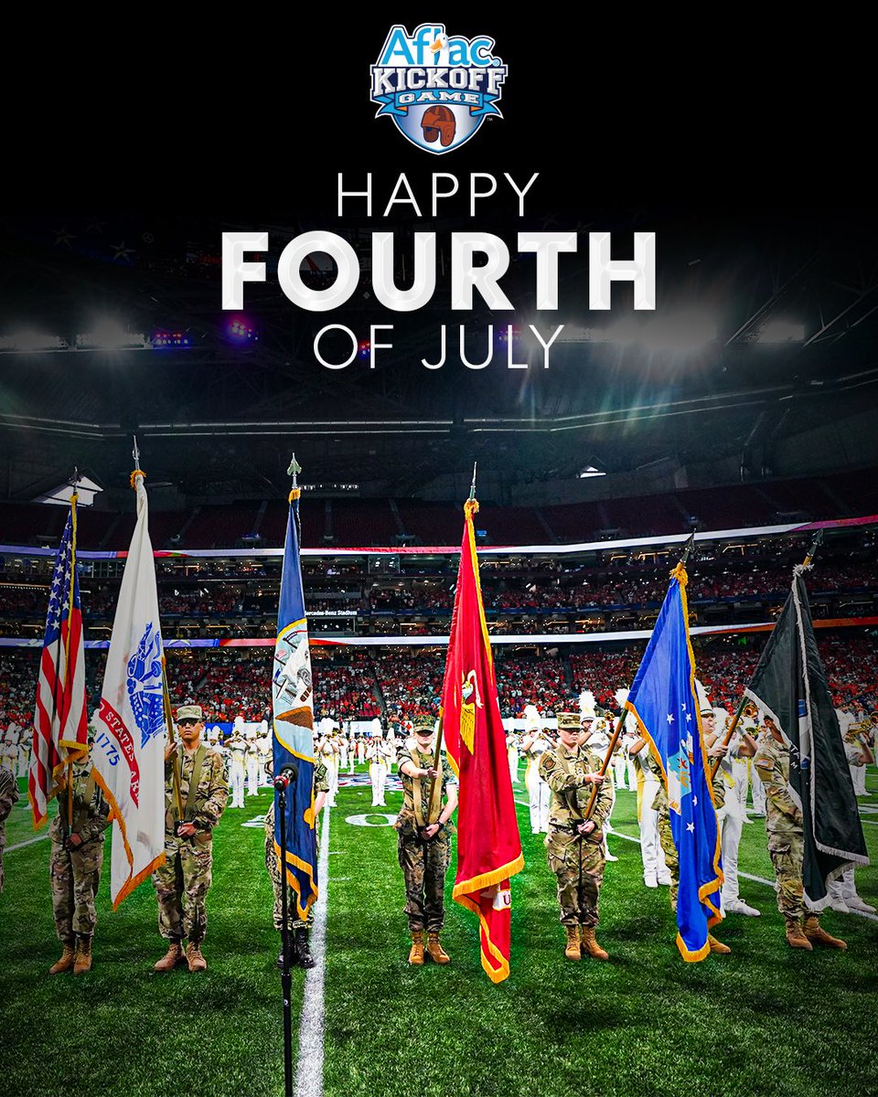 AflacKickoff's tweet image. Happy 4th of July! 🇺🇸

#AflacKickoff