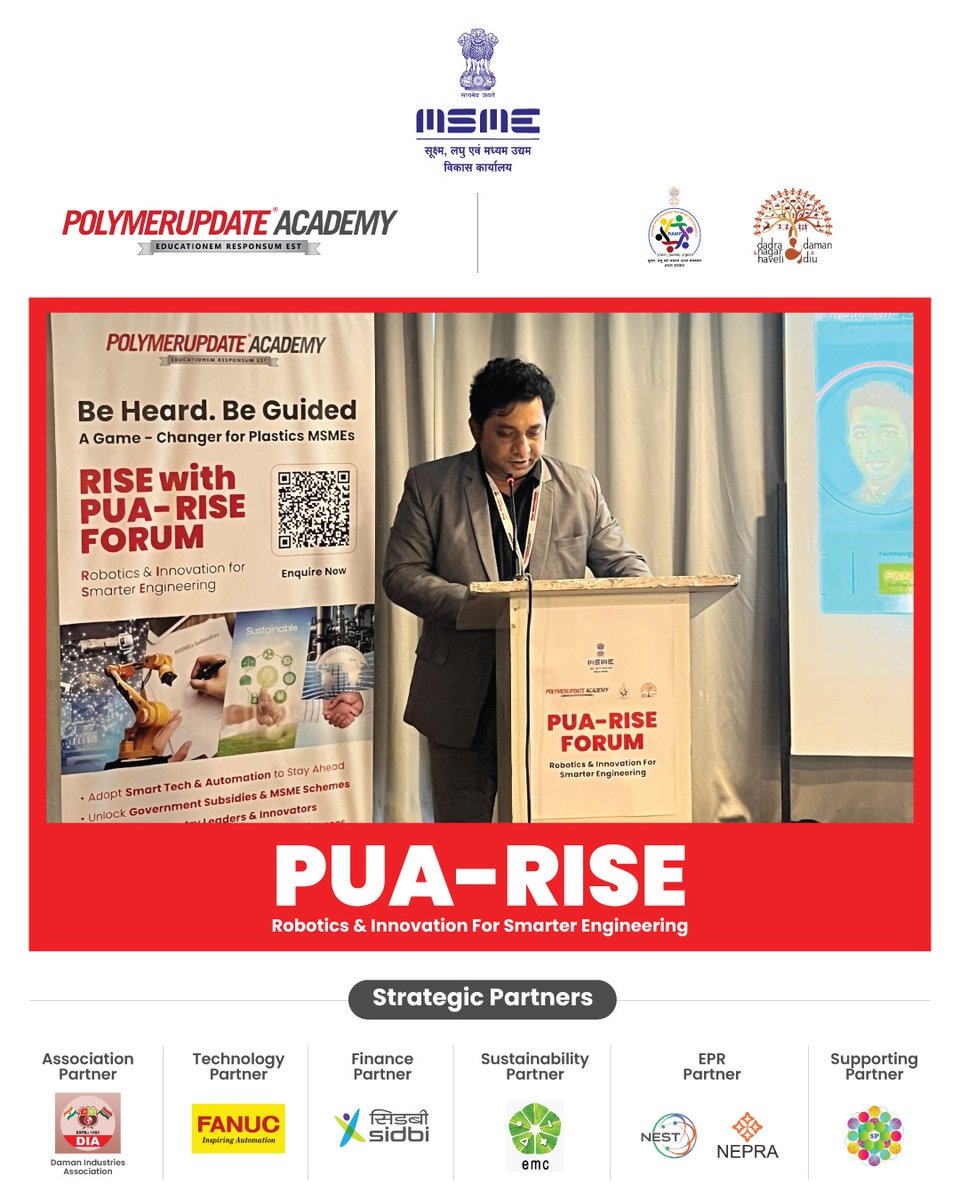 🙏 Real Gratitude. Real Acknowledgment. Real Connections. 🌟🤝
One of the most heartfelt moments at the PUA-RISE Forum was the Vote of Thanks delivered by Mr. Nilesh Gangurde, General Manager – Sales, Polymerupdate Academy.

#PUARISE #VoteOfThanks #GratitudeInAction #PUAForum