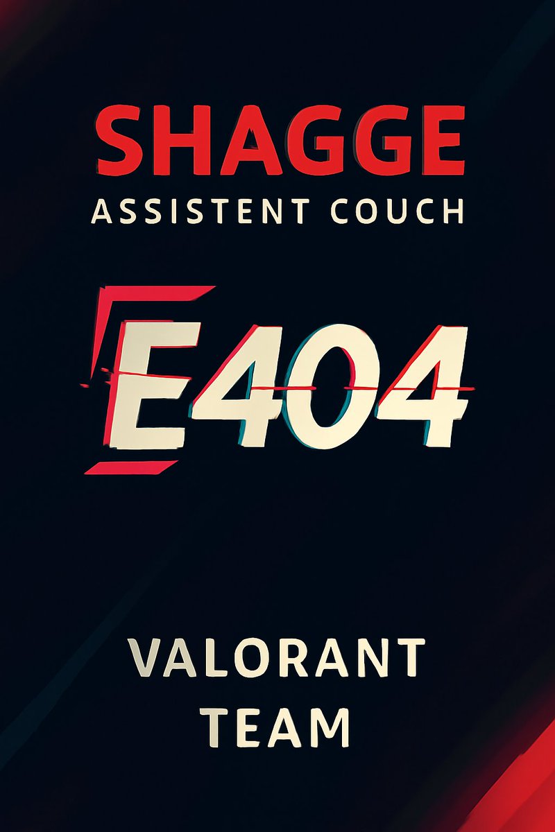🪑 ANNOUNCEMENT 🪑

Shagge joins Error 404 as our new Assistant to the Couch!

Because even the best players need somewhere comfy to land. 😉

#Error404 #Valorant #GameOn #Assistanttothecouch