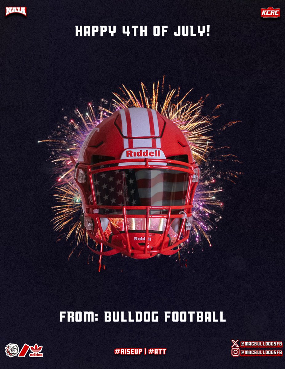 Thank you! Happy 4th of July! <a href="/CoachLeppke/">Mitch Leppke</a> <a href="/MACBulldogsFB/">McPherson Football</a>