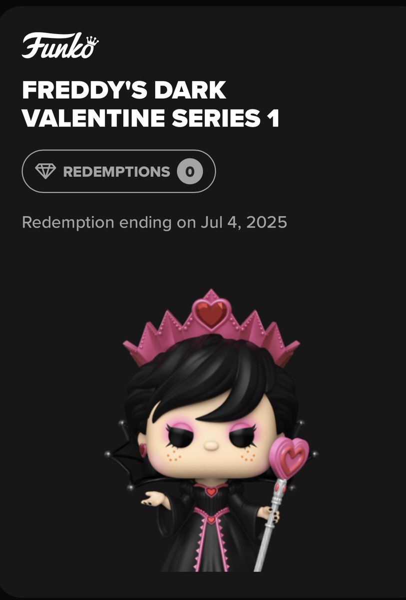 FunkoJets (@funkojets) on Twitter photo Reminder that today (7/4) is the last day to redeem the Dark Valentine tokens. If you haven’t redeemed, do it now! <a href="/TheeUncleJerry/">Uncle Jerry</a> Reminder that today (7/4) is the last day to redeem the Dark Valentine tokens. If you haven’t redeemed, do it now! <a href="/TheeUncleJerry/">Uncle Jerry</a>