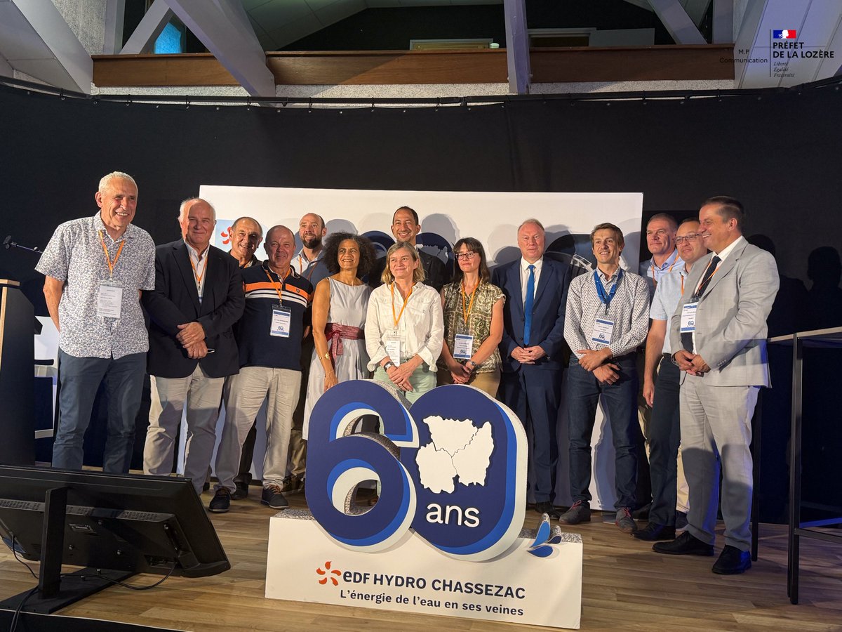 Prefet_48's tweet image. #territoire I Gilles Quénéhervé, préfet de la Lozère, était présent aux 60 ans des ouvrages hydroélectriques du Chassezac aux côtés des élus locaux et l'entreprise EDF.
Depuis les premiers ouvrages jusqu’au barrage de Puylaurent et à l’usine de Prévenchères, ces installations…