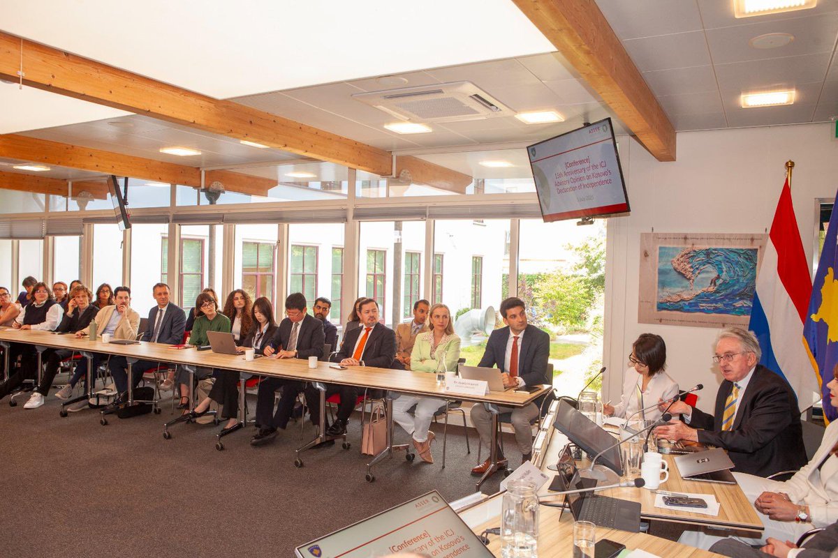Dren Doli (@drendoli) on Twitter photo On the occasion of the upcoming 15th anniversary of ICJ Advisory Opinion on π½π° Declaration of Independence , <a href="/KSinNL/">Kosovo in Nederland</a> & <a href="/TMCAsser/">T.M.C. Asser Instituut</a> hosted a conference reflecting on the history, international law and the ICJ after the landmark AO on Kosova. On the occasion of the upcoming 15th anniversary of ICJ Advisory Opinion on π½π° Declaration of Independence , <a href="/KSinNL/">Kosovo in Nederland</a> & <a href="/TMCAsser/">T.M.C. Asser Instituut</a> hosted a conference reflecting on the history, international law and the ICJ after the landmark AO on Kosova.