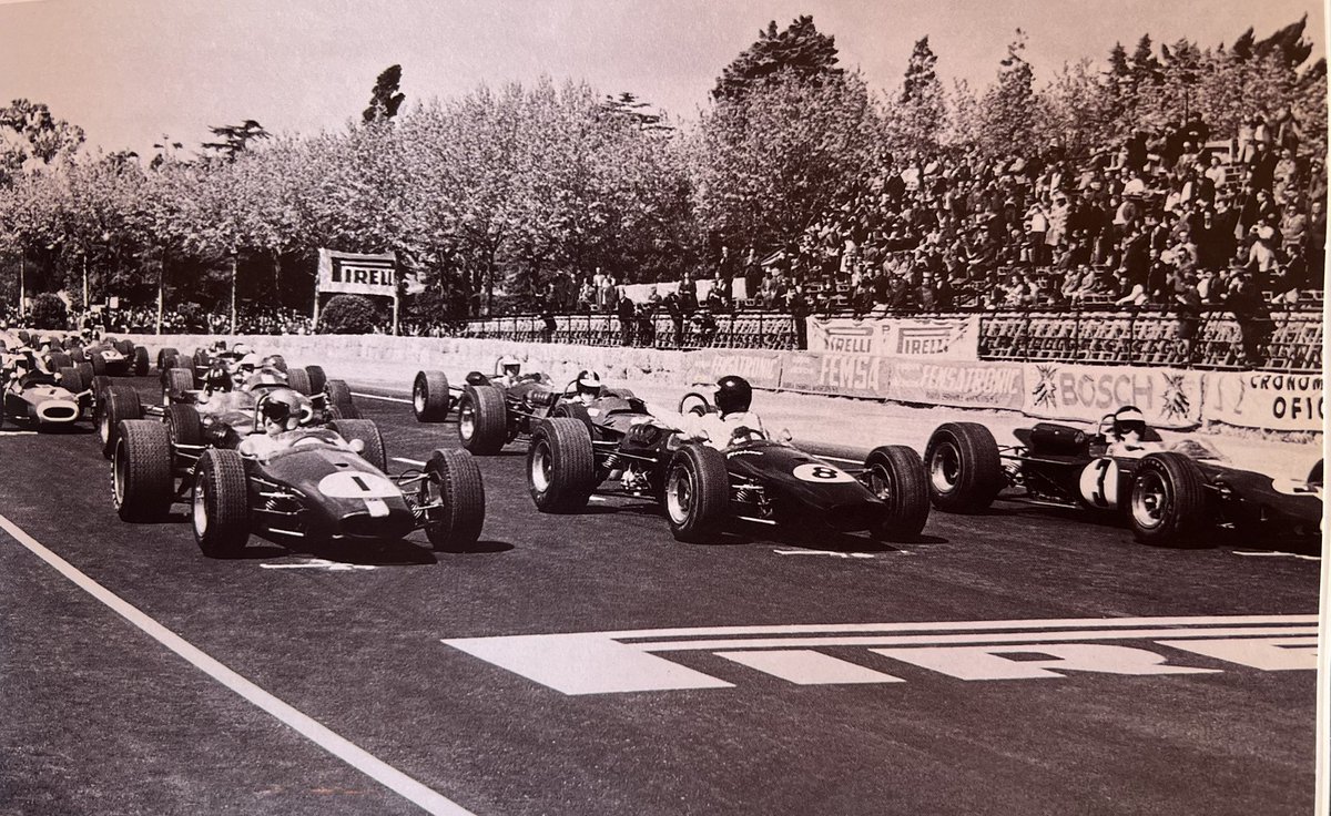 Moment de la sortida del II GP DE BARCELONA F2, 9 abril 1967.
📸 Arxiu Del Arco