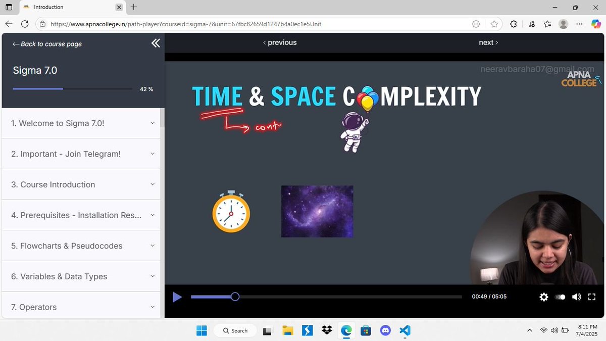 nirabxcode's tweet image. 🧠 Day-18 of #100DaysOfCode
Exploring the brain of efficient code — Time & Space Complexity!
Big O, big brain 🧮⚙️
#TimeComplexity #SpaceComplexity #DevJourney #CodeNewbie #DSA #TechTwitter #CodingLife #BuildInPublic