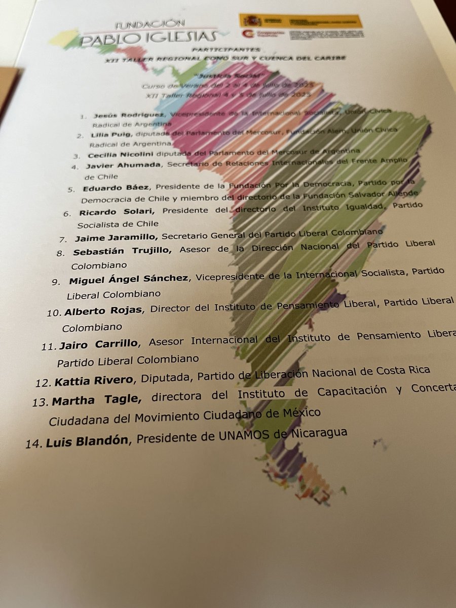 Martha Tagle (@marthatagle) on Twitter photo Comienza el XII Taller Regional de la <a href="/fpabloiglesias/">Fundación Pablo Iglesias</a> con partidos de América Latina y el Caribe
De México, yo participo como directora del instituto de capacitación y concertación ciudadana (ICCC) por <a href="/MovCiudadanoMX/">Movimiento Ciudadano | Movimiento Naranja</a> Comienza el XII Taller Regional de la <a href="/fpabloiglesias/">Fundación Pablo Iglesias</a> con partidos de América Latina y el Caribe
De México, yo participo como directora del instituto de capacitación y concertación ciudadana (ICCC) por <a href="/MovCiudadanoMX/">Movimiento Ciudadano | Movimiento Naranja</a>