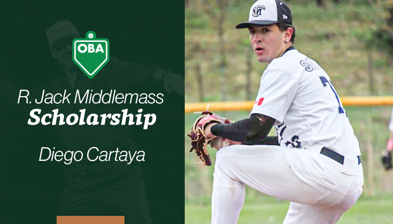 OBA Announces 2025 R. Jack Middlemass Scholarship Recipient

Diego will be attending McMaster University in the fall to study Engineering.

📰 playoba.ca/news/oba-annou…

#BaseballsGotItAll