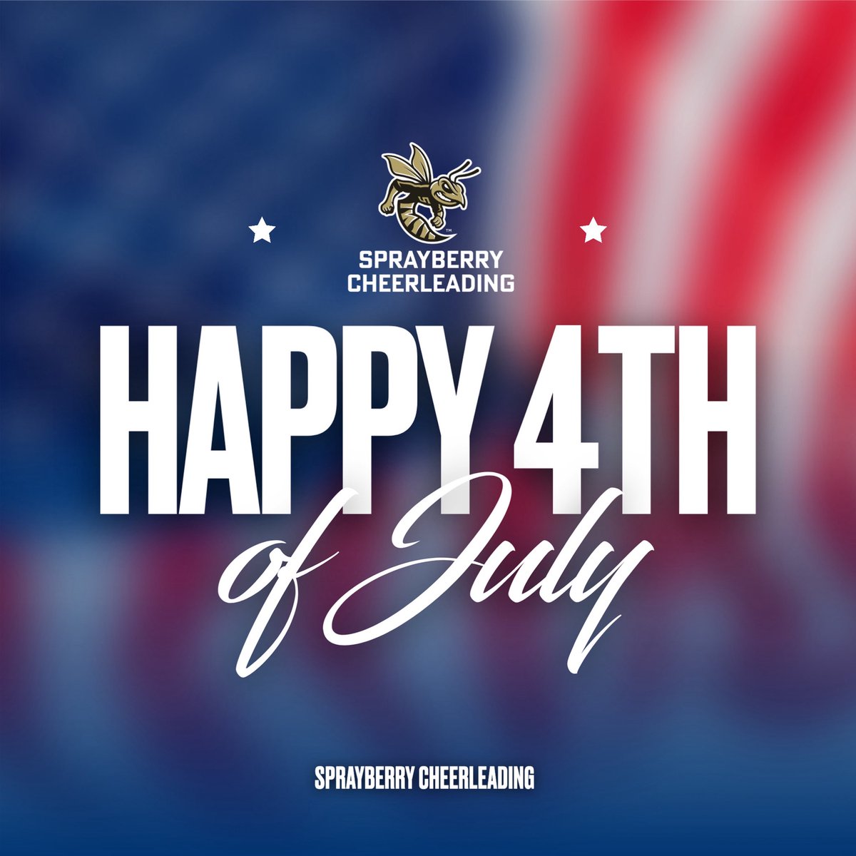 Happy 4th of July!! 
🖤💛🐝🇺🇸
#WEBLEEDGOLD
#shspositiveposting #wearesprayberry