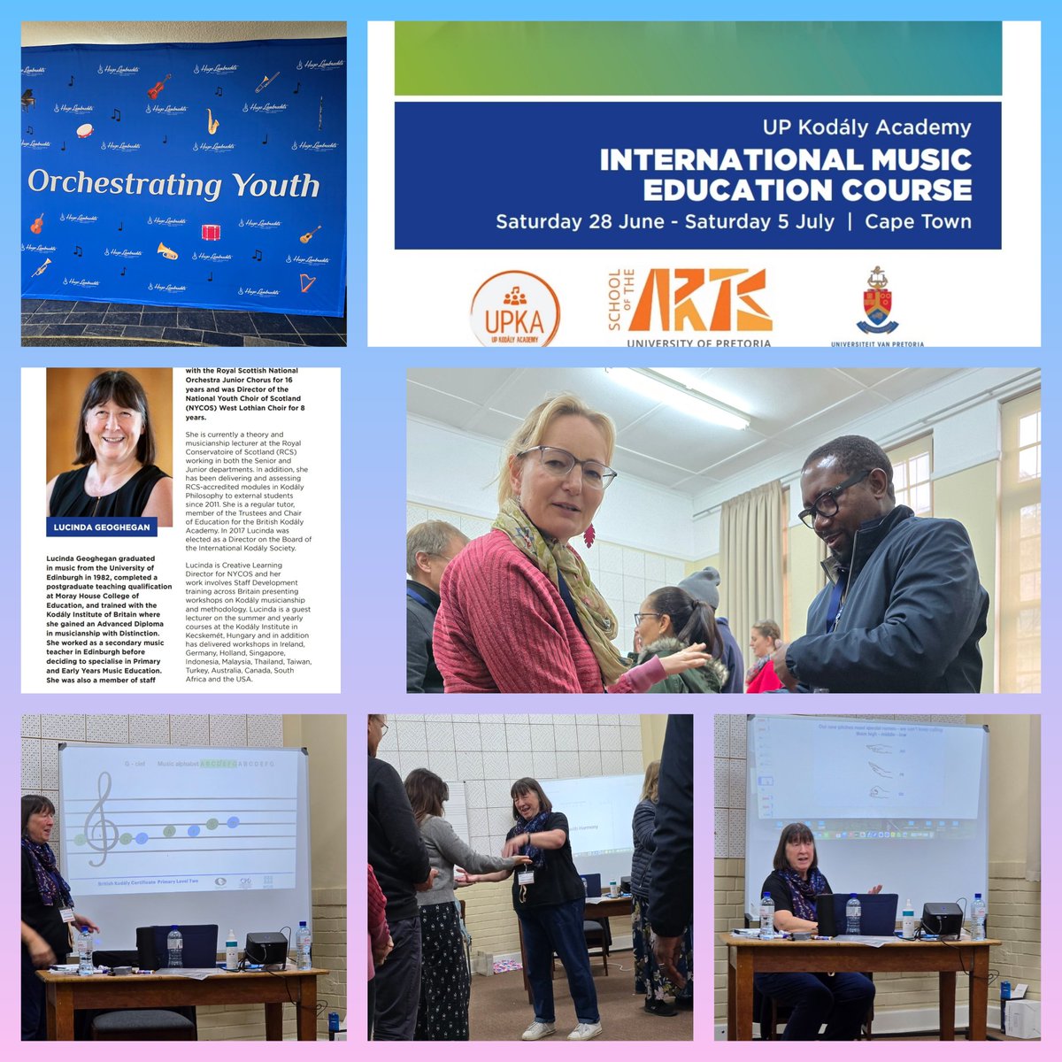 Karen Dudley (@karenr_dudley18) on Twitter photo University of Pretoria Kodály Academy (UPKA), in collaboration with the Kodály Society of South Africa (KSSA), 4th International Kodály Music Course in SA with the <a href="/WCEDnews/">WCEDNews</a> : Hugo Lambrechts Music Centre from 28 June - 5 July
youtube.com/watch?v=xiOrwz…
<a href="/aninalun/">Anina Lundie</a> <a href="/teachingconnect/">Juan Benjamin</a> University of Pretoria Kodály Academy (UPKA), in collaboration with the Kodály Society of South Africa (KSSA), 4th International Kodály Music Course in SA with the <a href="/WCEDnews/">WCEDNews</a> : Hugo Lambrechts Music Centre from 28 June - 5 July
youtube.com/watch?v=xiOrwz…
<a href="/aninalun/">Anina Lundie</a> <a href="/teachingconnect/">Juan Benjamin</a>