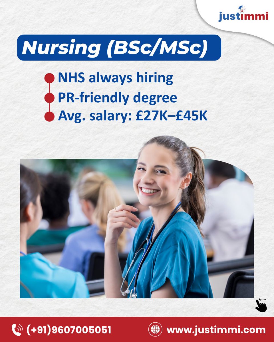 askjustimmi's tweet photo. Looking to study in the UK?
Choose a degree that delivers beyond graduation.
High-salary, high-demand courses = long-term success.

Let JustImmi guide your next step.
📞 +91 9607005051 
🌐 https://t.co/h7mVqvClYY
#JustImmi #StudyInUK #CareerAbroad https://t.co/Q2kXr64KRM