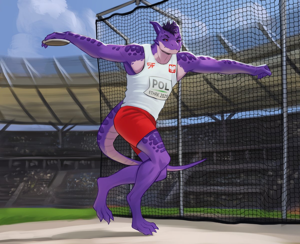 Discus thrower lizard.