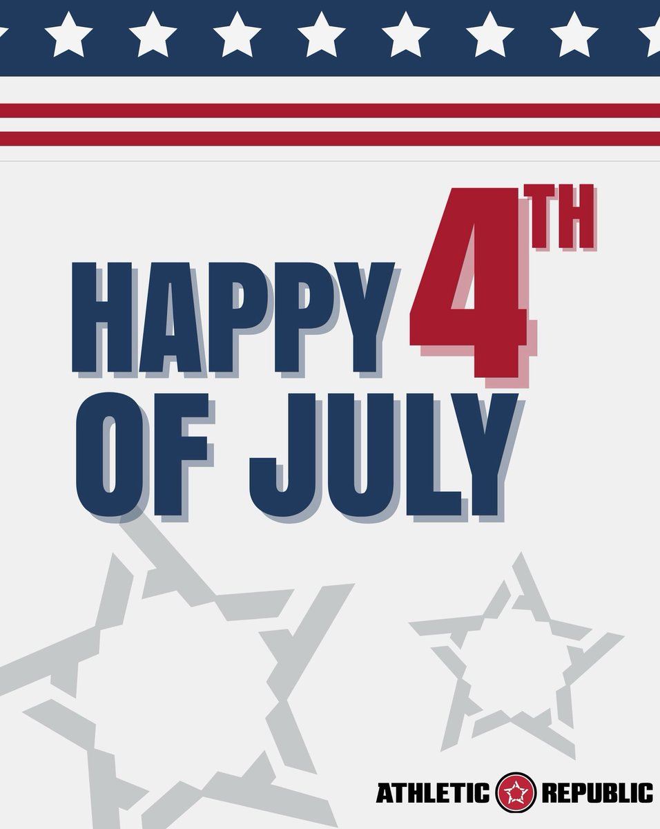 Wishing everyone a safe, active, and fun Fourth of July from all of us at Athletic Republic!🇺🇸

#fourthofjuly #WeAreAR #WeKnowAthletes