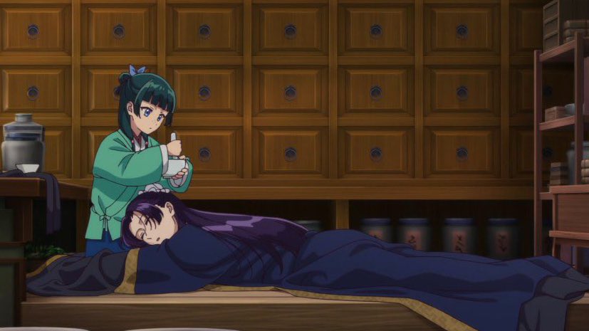 JINSHI SLEEPING ON MAOMAO’S LAP😭🫶
