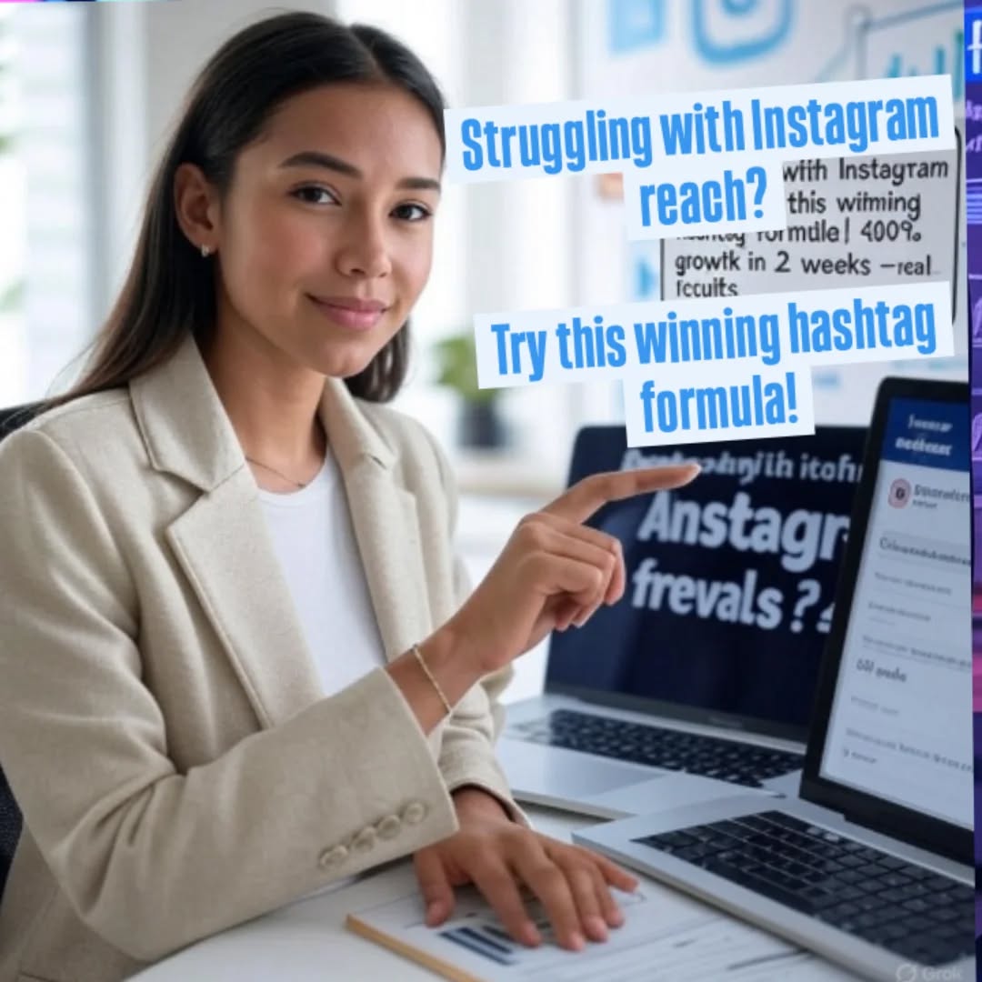 Still using random hashtags like #love or #instagood?

🔻 Stop! That’s hurting your growth.

🟩 Main Body: ✅ Use this winning Hashtag Strategy:

🔹 3 Niche-specific hashtags

🔹 3 Location-based hashtags

🔹 4 Content-style hashtags

🟨 Pro Tip:
The right hashtags = More reach