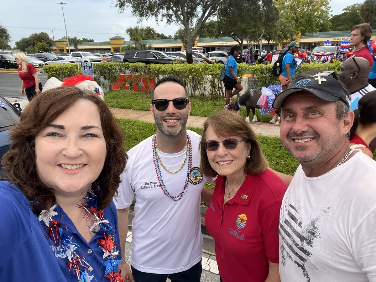 RepHunschofsky's tweet image. Wonderful time walking in the Margate 4th of July parade this morning. It was nice to see so many people out enjoying the parade. Thank you to the City of Margate for hosting such a fun community event. Happy #IndependenceDay! 🇺🇸