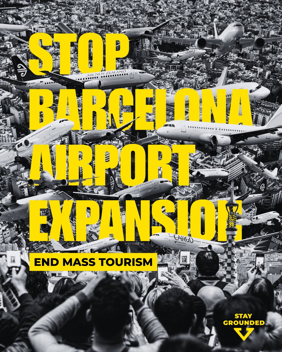 StayGroundedNet's tweet image. We're in Barcelona, where the Catalan Government recently announced they will expand the airport.
NOW is the moment for us to show the people of Barcelona we are with them.
Sign the solidarity statement:
actionnetwork.org/forms/no-to-ba…