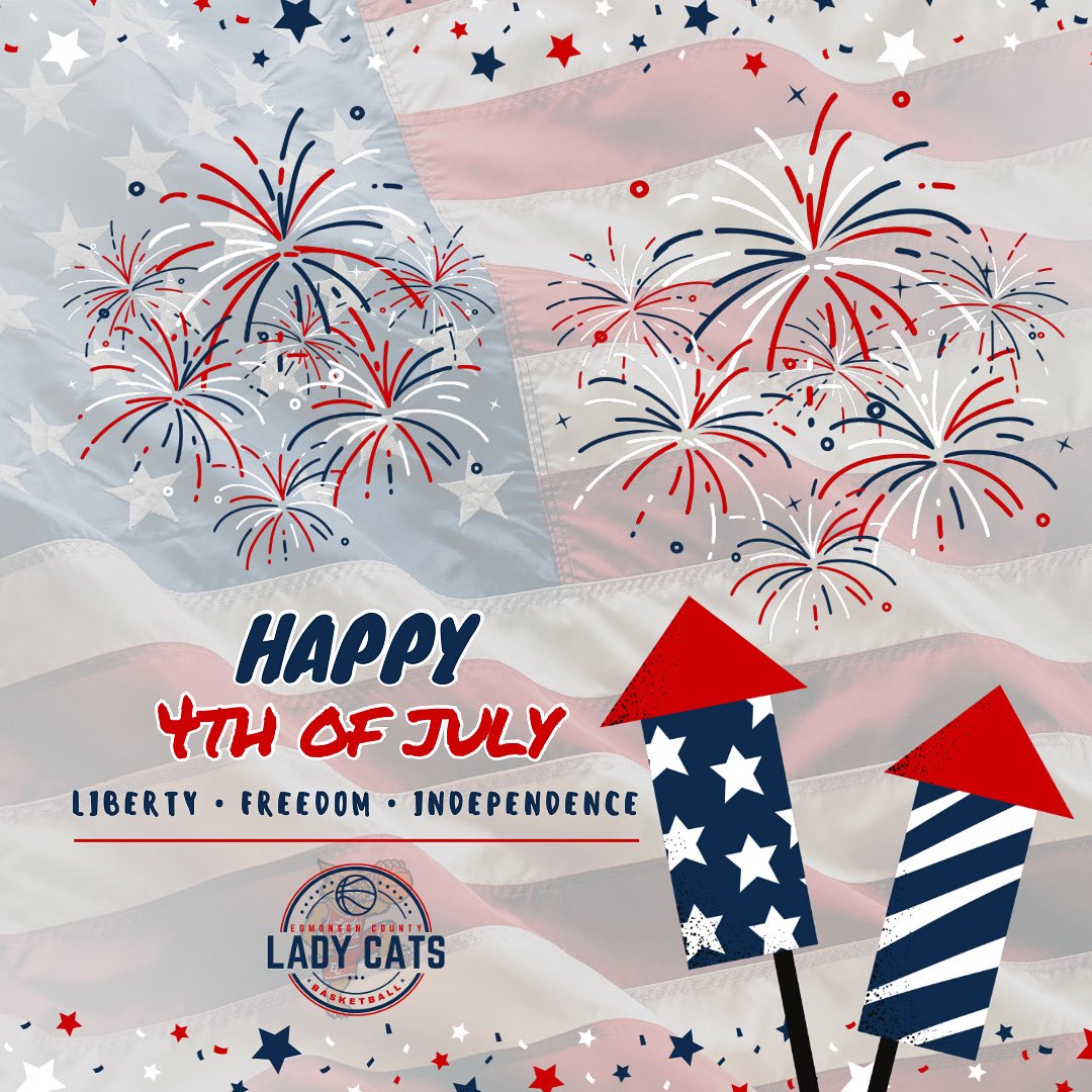 Edmonson County Girls Basketball (@ec_ladycatbball) on Twitter photo 🎆Happy 4th🎇 🎆Happy 4th🎇