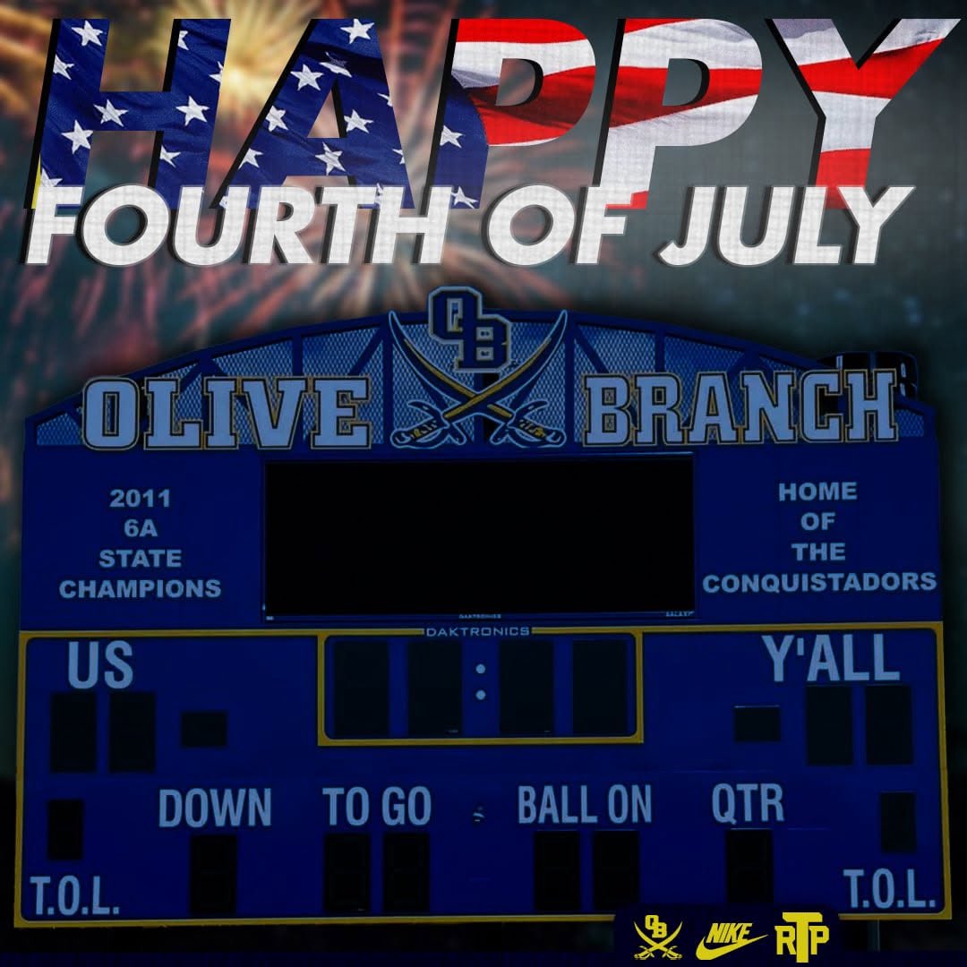 Happy 4th of July from Olive Branch Football!