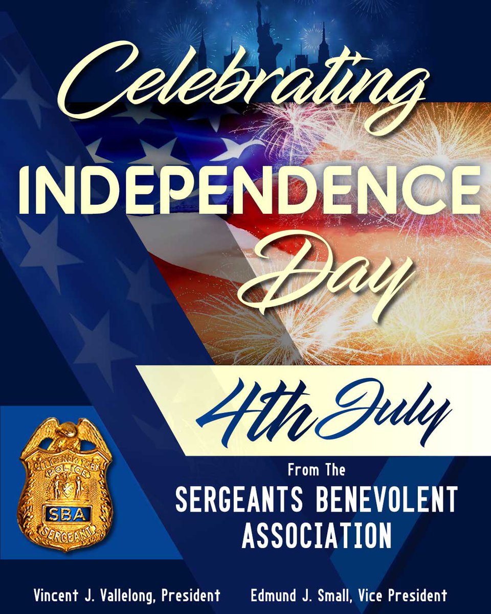 sbanypd's tweet image. On July 4, 1776, the United States proclaimed its independence from Great Britain. Take a moment to reflect on the historical significance of this date & thanks to all #LE personnel who are working today. With pride, respect, gratitude & patriotism. Happy #IndependenceDay. #nypd…