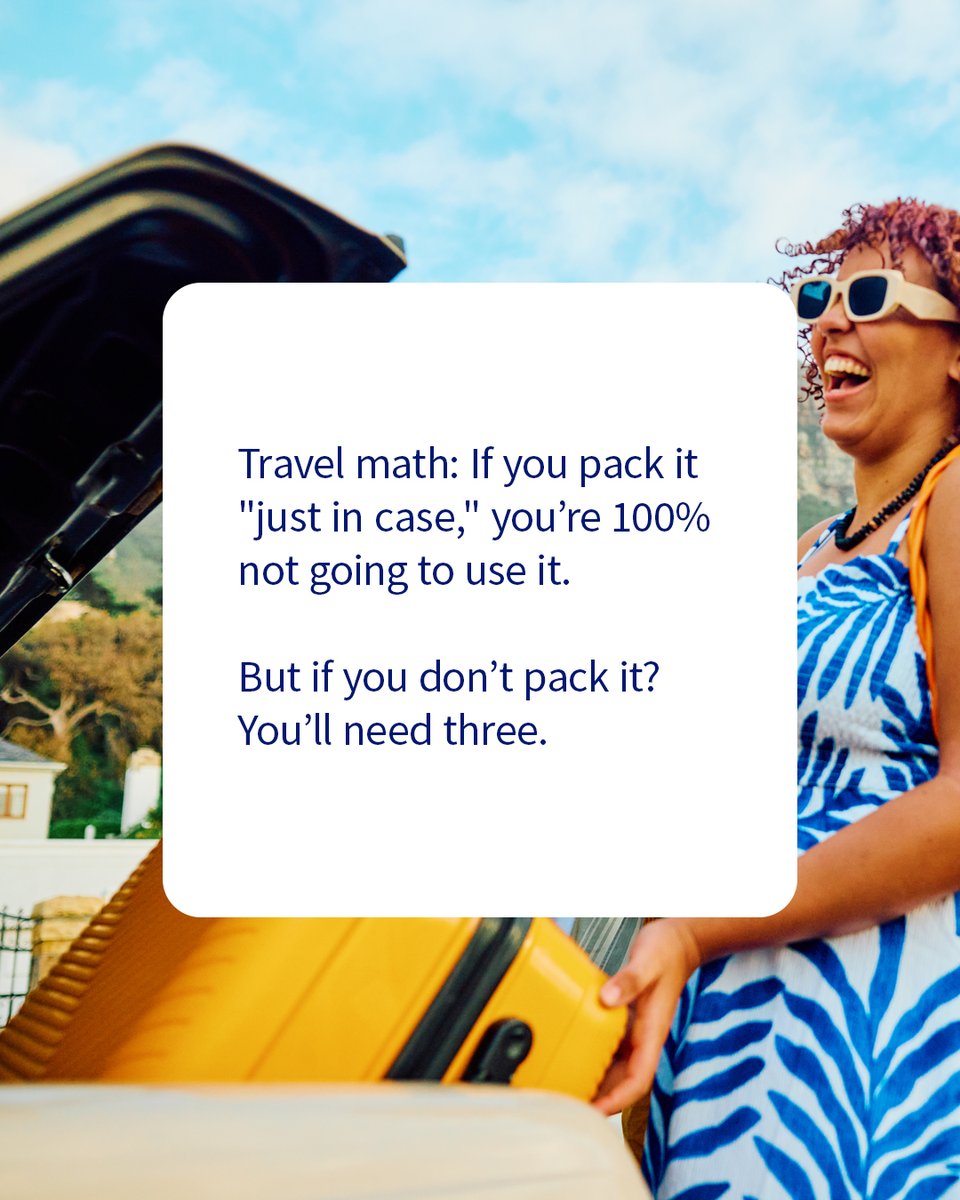 What you packed vs. what you wore: July edition.