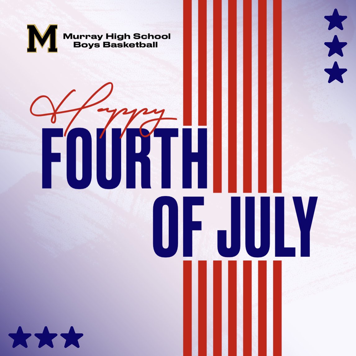 Today we celebrate freedom, community, and the red, white, and blue. 🇺🇸

Proud to represent our town, our school, and the great USA! 💛🖤🐅