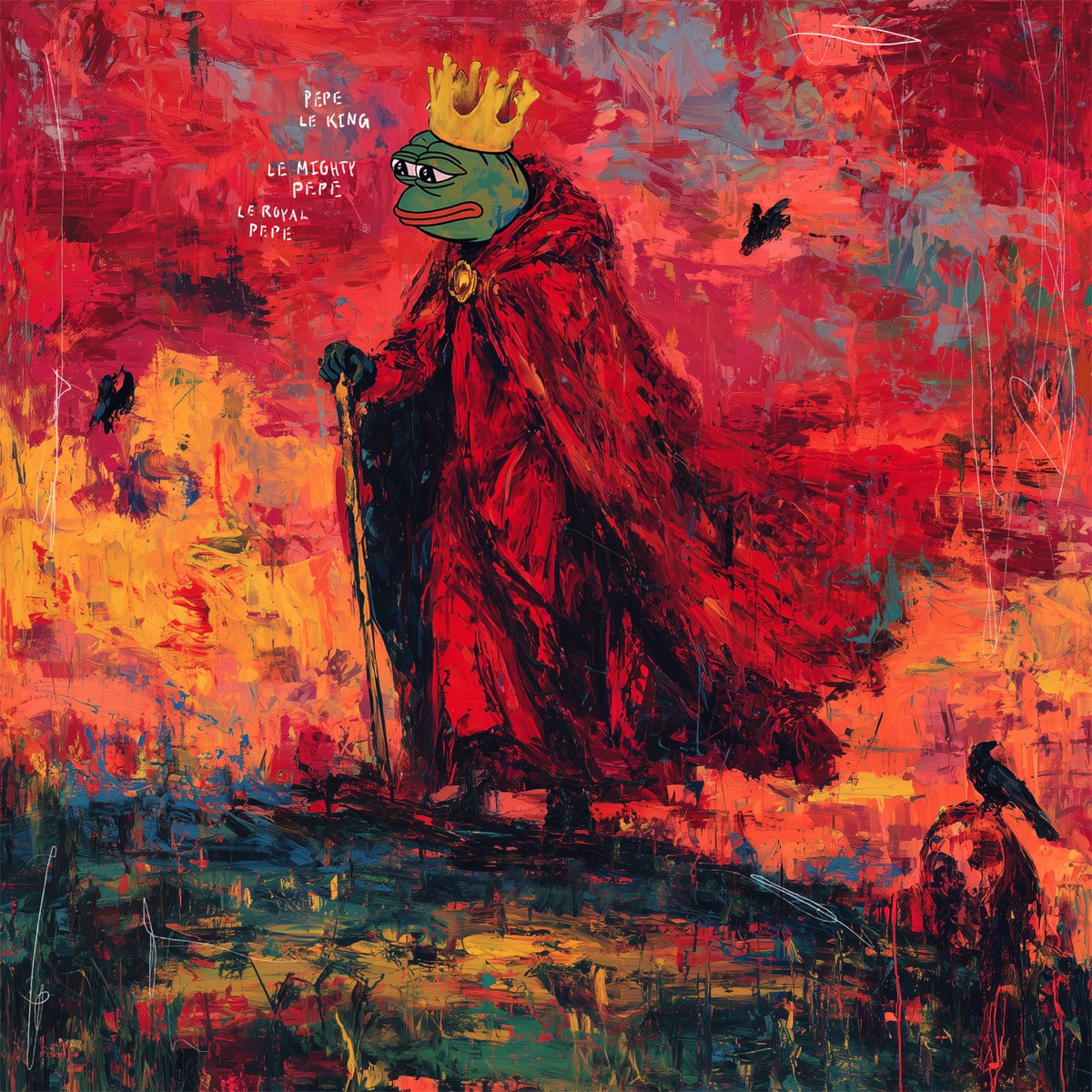 „THE ARTICIAN“
going to start a zero reserve auction on this piece in 2 hours. Get ready!

Bidders edition will be „PEPE LE KING“

Link down below