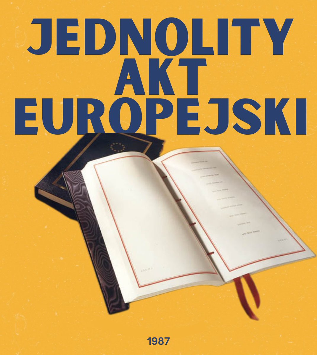 PIUEwroclaw's tweet image. 🇪🇺 38 lat temu – ważny krok ku zjednoczonej Europie!
W lipcu 1987 roku wszedł w życie Jednolity Akt Europejski – pierwszy poważny traktat reformujący podstawy funkcjonowania Wspólnot Europejskich 🔧
Dzięki JAE dziś możemy swobodnie podróżować, pracować i handlować w całej UE 🚆