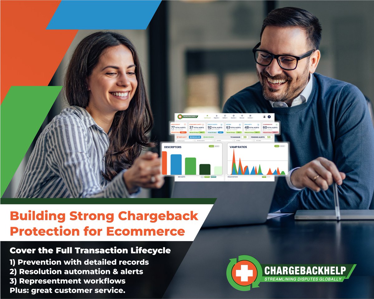Chargeback_Help's tweet image. 🛒 Running an eCommerce business? Then chargebacks are part of the deal — but losses don’t have to be. In our recent blog, we break down how to build a full spectrum chargeback protection solution.
Learn more:
chargebackhelp.com/how-to-build-s…
#Ecommerce #Fintech #Payments #Automation