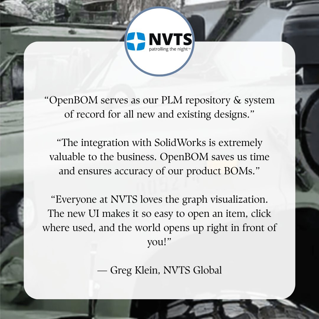 openbom's tweet image. ⚙️ NVTS Global cut down on errors and rework by 25% with OpenBOM. Smarter processes = better outcomes. 🎯📉

#ErrorReduction #EngineeringEfficiency #BOMTools #ProcessImprovement #OpenBOM

bit.ly/44GjQYx