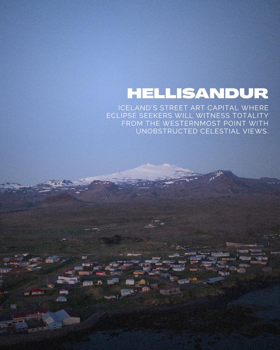 IcelandEclipse's tweet image. #Snæfellsjökull isn&apos;t just any glacier-capped volcano. It&apos;s a 700,000-year-old giant that towers 1,446 meters above the #Snæfellsnes Peninsula, making it an epic, ever-present backdrop to #IcelandEclipse2026.

Jules Verne chose it as his portal to the Earth&apos;s core for good…