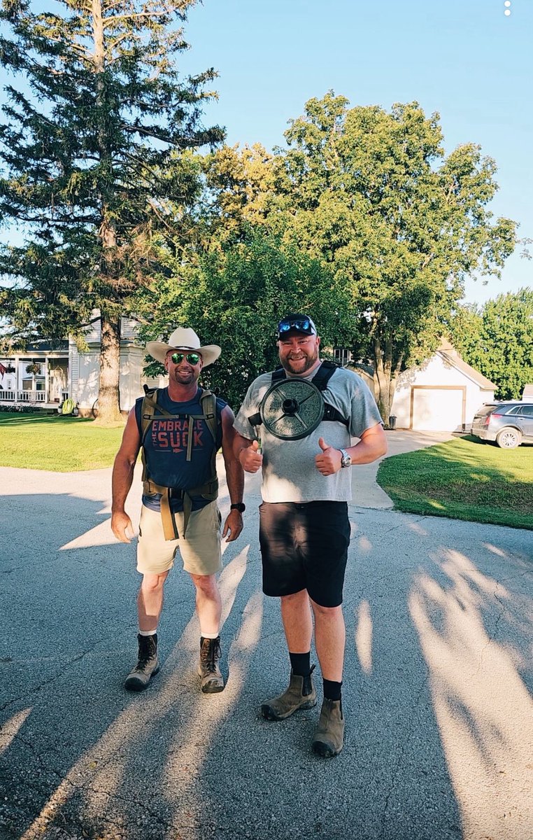 4th of July fun run in Dunlap. We rucked it for the third year in a row. 48:30 for 3 miles with 75#. 

I’m not 50. I’m two 25 year olds in one body