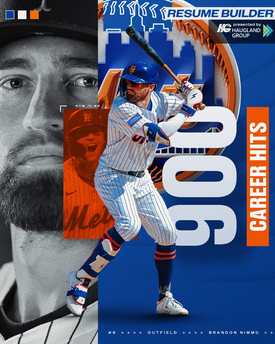 New York Mets (@mets) on Twitter photo Shoutout to Brandon Nimmo for reaching 900 hits last night ๐
<a href="/HauglandGroup/">Haugland Group</a> | #LGM Shoutout to Brandon Nimmo for reaching 900 hits last night ๐
<a href="/HauglandGroup/">Haugland Group</a> | #LGM