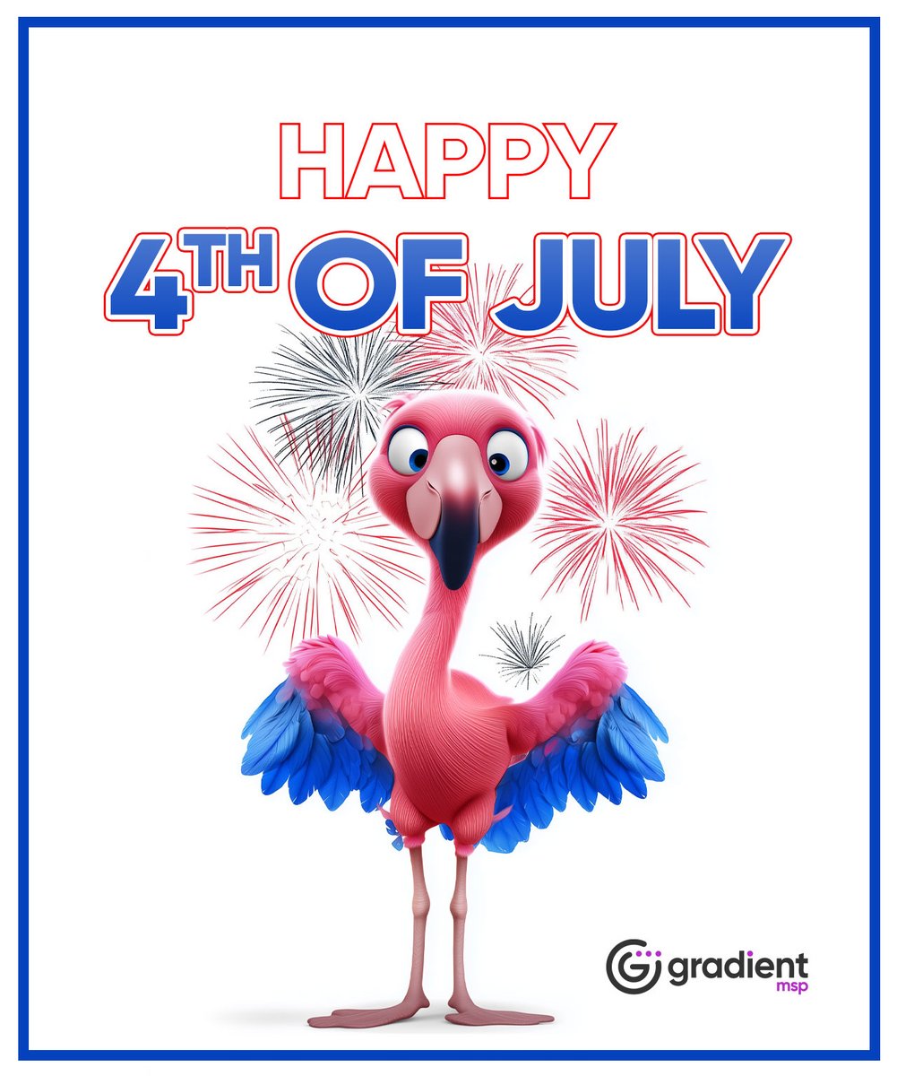 Happy 4th of July to all our incredible American partners! 🇺🇸✨ We're grateful for your continued trust and collaboration in driving innovation across the MSP community. 🤝 

#GradientMSP #FourthOfJuly #MSPCommunity