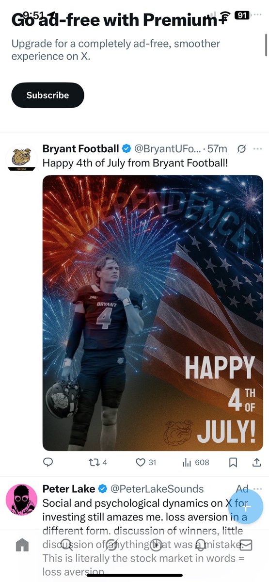 kmyerphoto's tweet image. Bryant Football 4th of July Post!