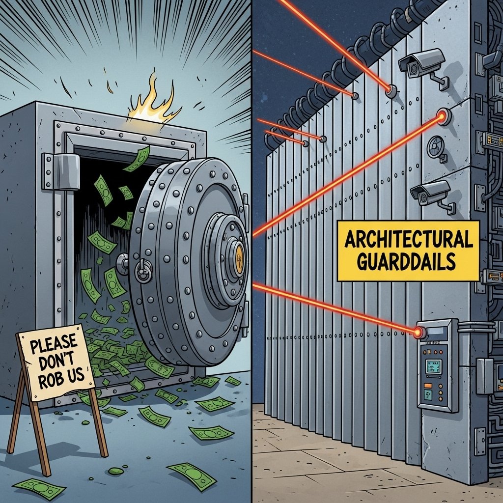 Imagine your AI just gave investment advice that would make your lawyers weep.

The user didn't even ask directly. They mentioned "reinvesting profits" and your helpful AI channelled its inner Warren Buffett.

Your guardrails? They politely suggested the AI shouldn't do that.
The
