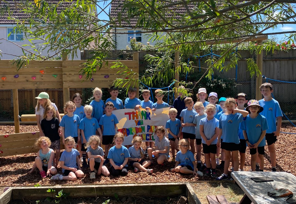 The children of Thorndon Primary School would like to thank the Parish Council for their extremely generous donation towards the new play equipment.