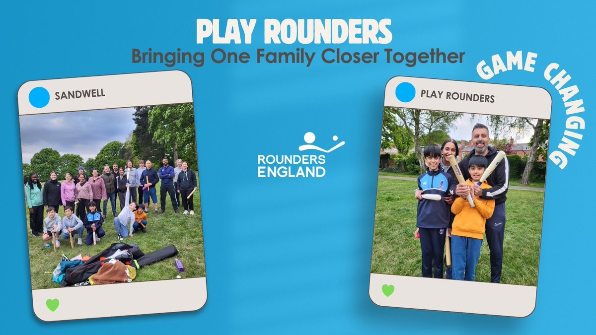 RoundersEngland's tweet image. A Sandwell family says Play Rounders is a total game changer - for fun, fitness, and family time! 💪⚾👨‍👩‍👧‍👦

Read their story and find a session near you 👇
🔗 bit.ly/PlayRoundersSa…

#PlayRounders #RoundersEngland #GameChanger #FamilyTime