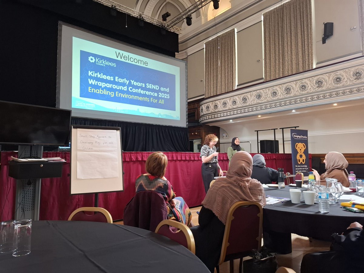 Dingley's tweet image. Our CEO Catherine Mole MBE delivered a keynote speech today at the Kirklees EY SEND and Wraparound Conference. We're so grateful for the EY professionals, local authorities and settings that are passionate about inclusion and dedicated to ensuring every child gets the best start!