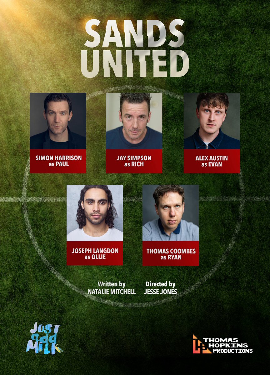 This month, we’re hosting an R&amp;D of new play ‘SANDS UNITED’, joined by the following cast and creatives; 

Natalie Mitchell - Writer

Jesse Jones - Director

Kristian Wall is producing for Just Add Milk Productions, with the support of Thomas Hopkins Productions.