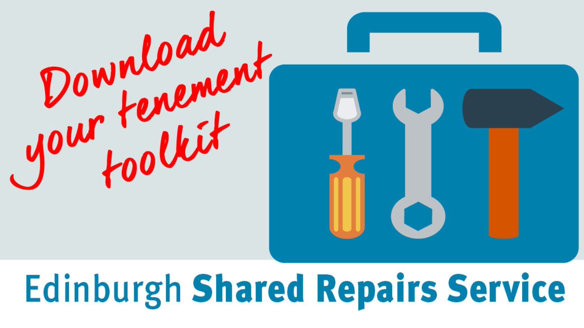 About to get started on a repair to your tenement building? Did you know that you need to get all the other owners on board before you start. Download our tenement toolkit step-by-step guide to shared repairs. edinburgh.gov.uk/downloads/down…