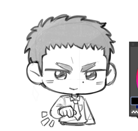Aspenragus's tweet photo. please look at this silly Tetsu I drew https://t.co/S5BU9aZAqh