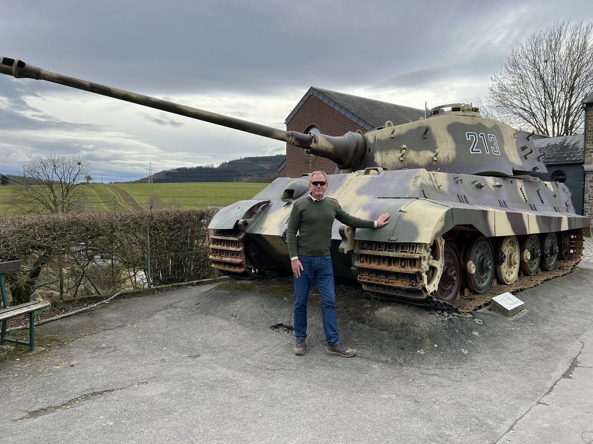 MalayaSingapore's tweet photo. There’s a #KingTiger #TigerII or #Königstiger on permanent display in #LaGleize #Belgium since the #ArdennesOffensive or #BattleOfTheBulge left behind by Peiper and his battle group who were getting surrounded by American forces.
TIGER II, #213, was defending the Werimont farm high ground, a strategic position on the outskirts of La Gleize.